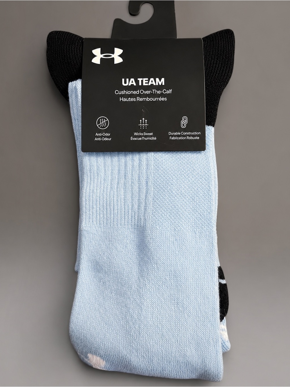 Under Armour UA Team Carolina Blue Over-the-Calf Socks NWT